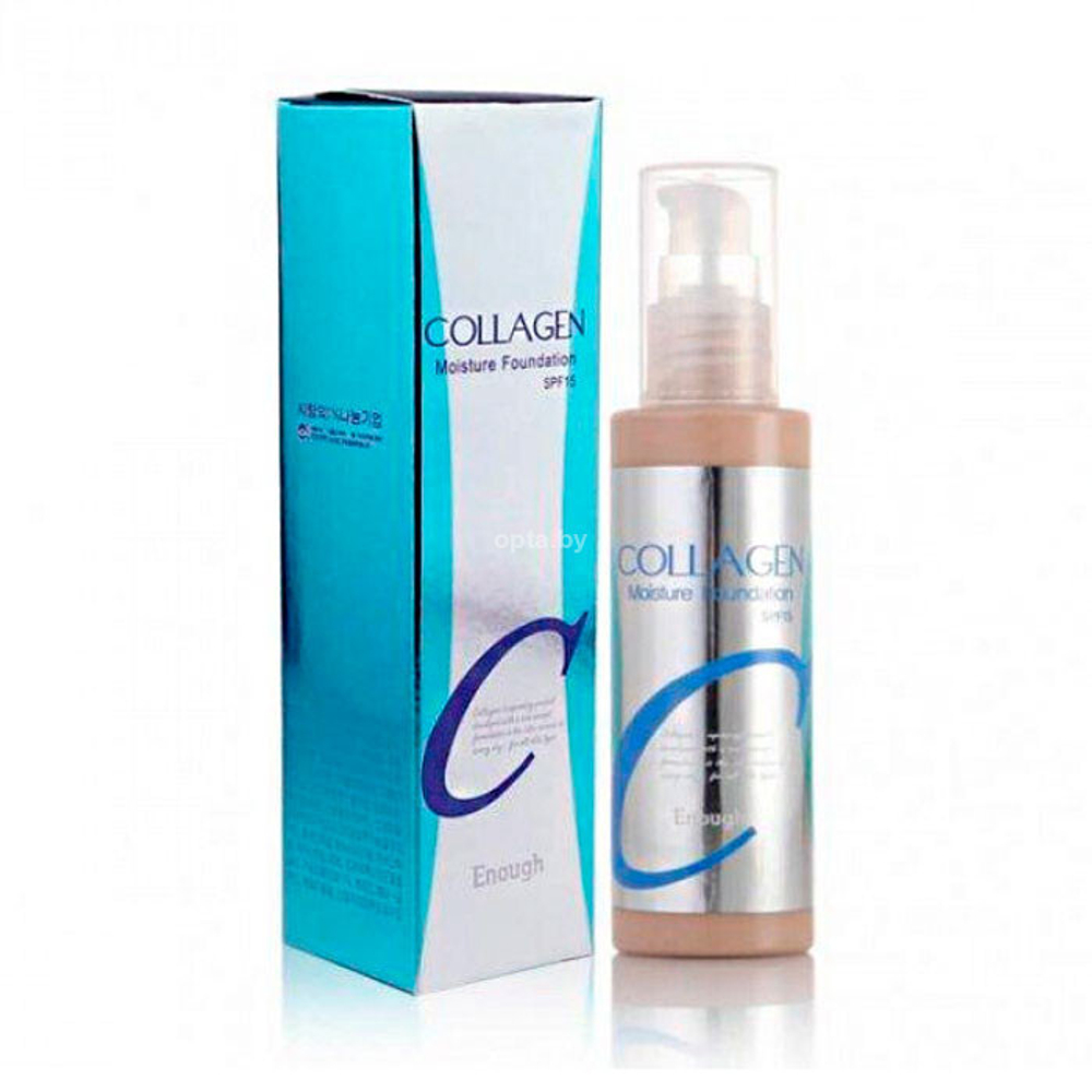 Тональная основа с увлажнением № 21 ENOUGH Collagen moisture foundation 100 мл.