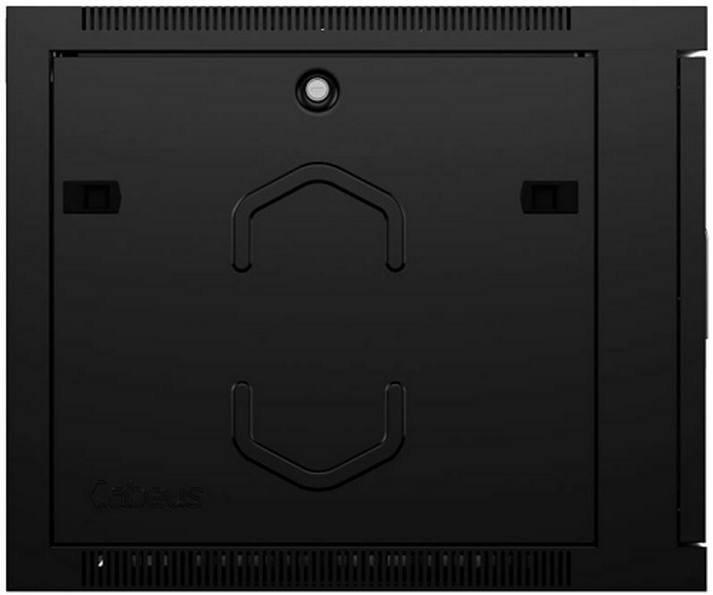 Шкаф настенный 19", 6U Cabeus SH-05F-6U60/45-BK