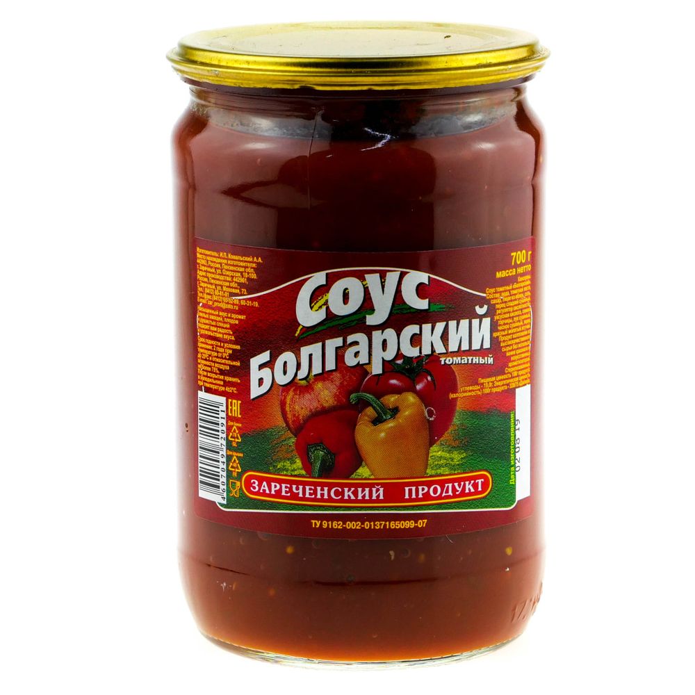 Соус Болгарский 700г Зареченский продукт