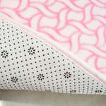 Коврик для ванной 50*80см "Зигзаги", мягкий ворс, полиэстер, розовый