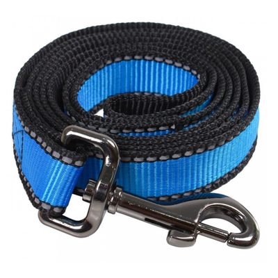 Поводок look нейлон св/от 15" 2м rich breed пнл-152 голубой