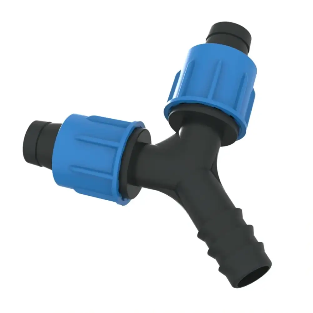 Тройник 2 капельные ленты и трубка, тип У, GP