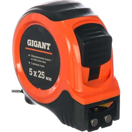 Измерительная рулетка с магнитным крюком, 5x25мм Gigant GWM525