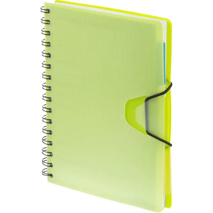 Ежедневник недатированный Bright Colours на спирали,  А5, 272 стр., ЛАЙМ