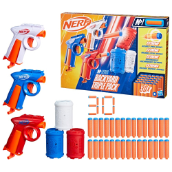 Hasbro Nerf N Series - Три бластера Backyard Triple Pack + 3-PAK стрел G1804