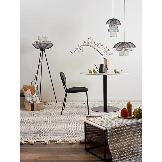 Торшер Vinger, Ø53х153 см, черный/серый/белый