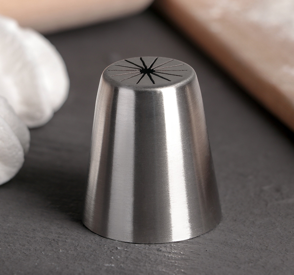 Насадка для кондитерского мешка d=3,7 см «Звезда», нержавеющая сталь