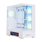 корпус ZALMAN P40 DS, ATX, WHITE, 9.1-inch LCD