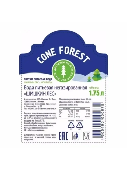 Вода негазированная Шишкин лес, 1,75 л