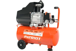 Компрессор Patriot поршневой масляный EURO 24-240, 240 л/мин, 8 бар, 1500 Вт, 24 л, быстросъемный 1/4" + "елочка"