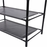 Вешалка напольная, четыре полки 154х30х60 черная