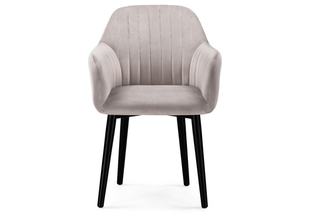 Кресло Бри дымчатое / черное