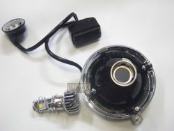 Headlight 4" Diamond lens, For Honda C100. T19. Copy. Made in Thailand. DIY