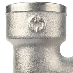 Угольник с упором НВ никелированный 3/4" STOUT