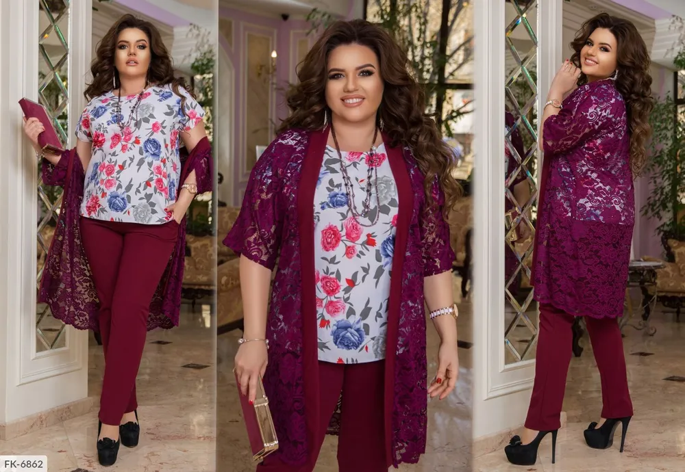 Костюм тройка FK-6861 Фабрика Моды