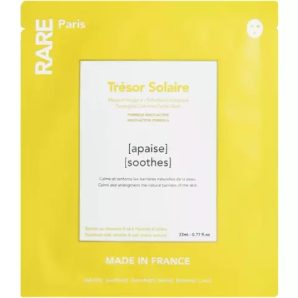 Маска тканевая для лица RARE Paris Tresor Solaire Soothes успокаивающая и укрепляющая 1 шт