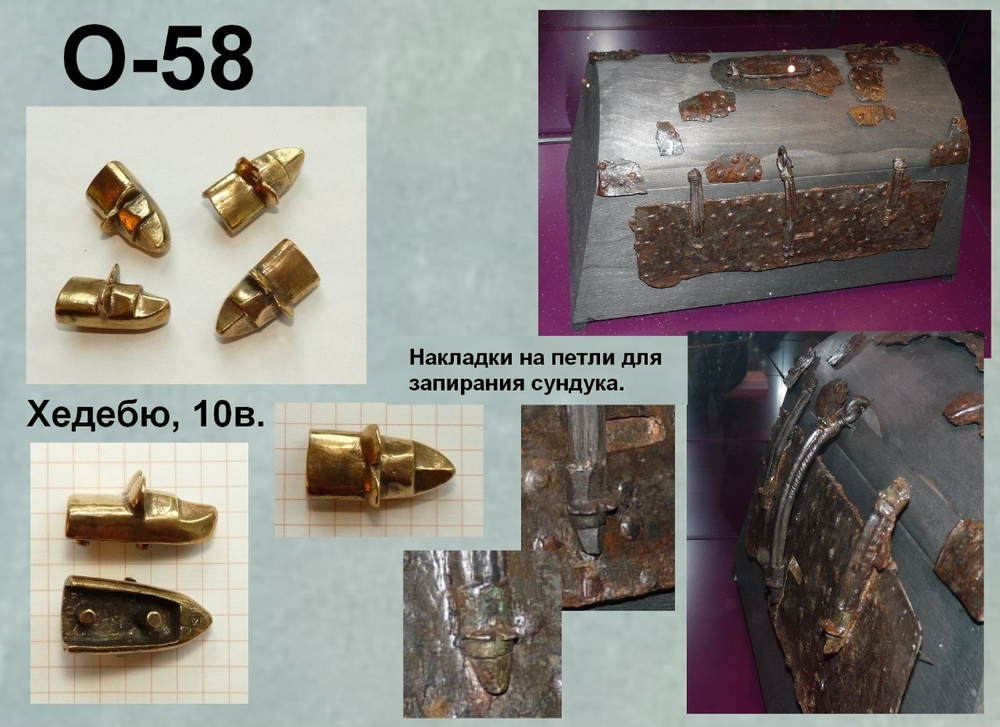 Накладки на петли для сундука. Хедебю 10 в.