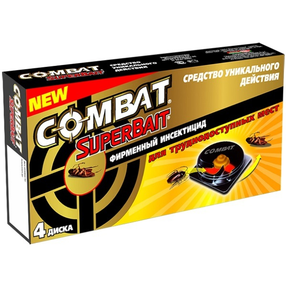 Ловушка для тараканов 4 шт Combat SuperBait
