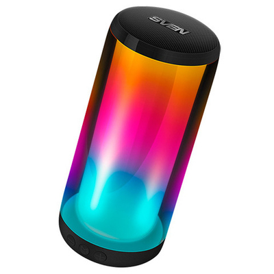Портативная колонка SVEN PS-260, черный (10 Вт, TWS, Bluetooth, FM, USB, microSD, 2000мА*ч)