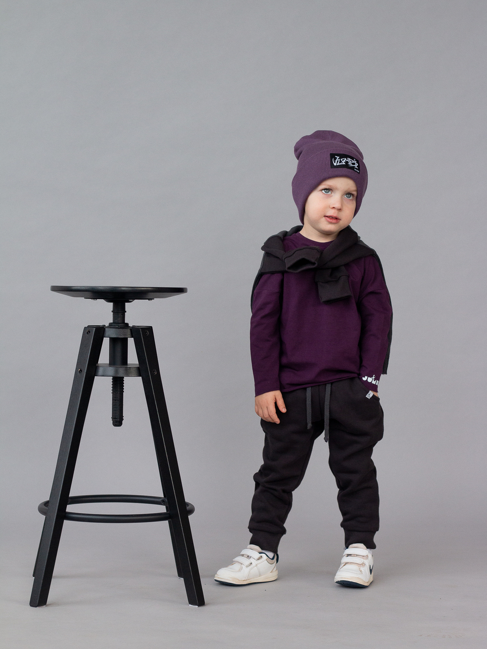 Лонгслив (Баклажан) Basics