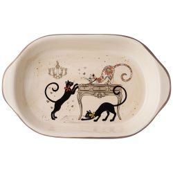 БЛЮДО AGNESS "ПАРИЖСКИЕ КОТЫ" 28*17,5*4,5 СМ (КОР=18ШТ.)