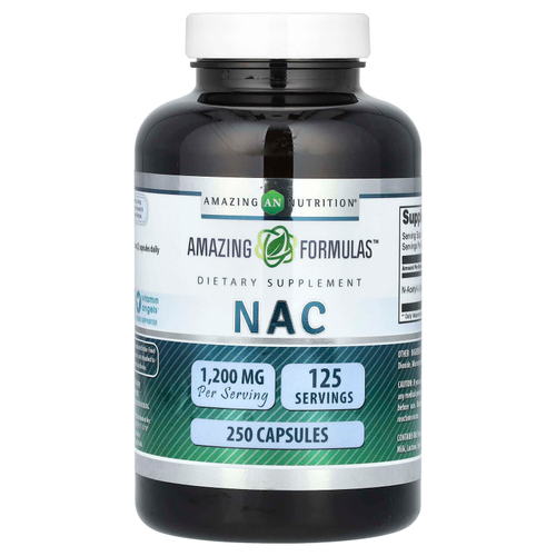 Amazing Nutrition, NAC, 250 капсул (600 мг в 1 капсуле)