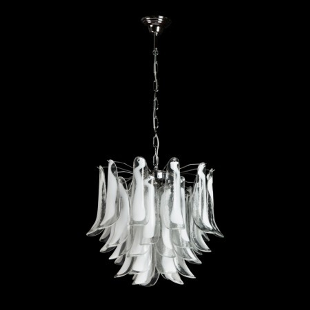 Люстра Novaresi Tulipani White Chrome, 5 L
