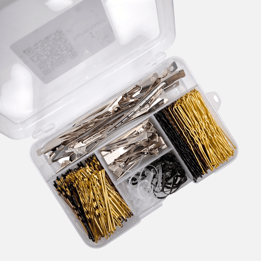 Набор аксессуаров для причесок IPARIKMAHER (зажимы, шпильки, невидимки, резинки)