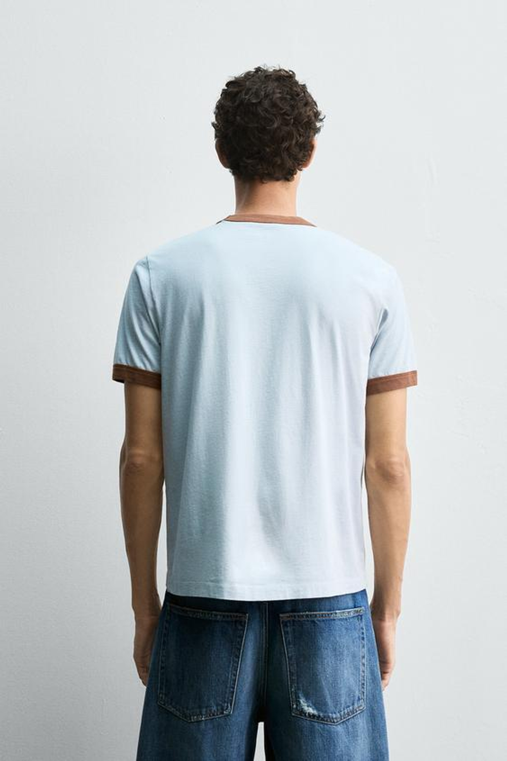 ZARA HARRY LAMBERT X DISNEY ФУТБОЛКА MICKEY MOUSE, НЕБЕСНО-ГОЛУБОЙ