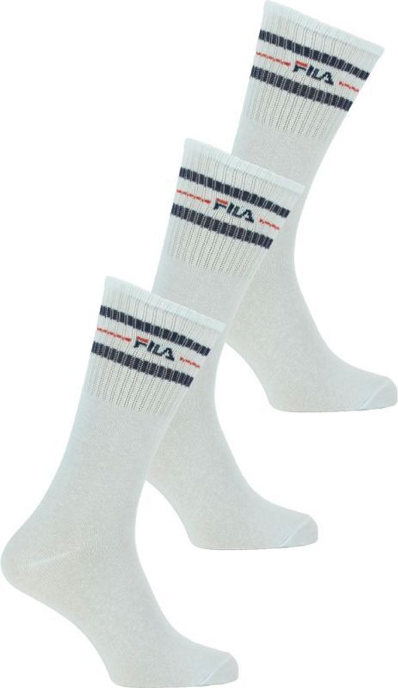 Теннисные носки Fila лайфстайл socks Unisex F9092 3P - white