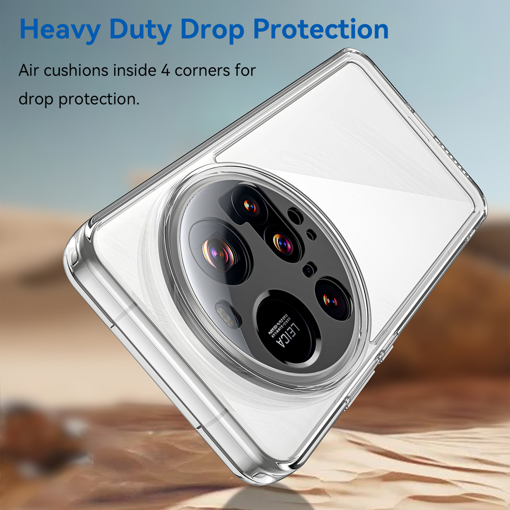 Прозрачный чехол с усиленными рамками для Xiaomi 15 Ultra, увеличенные защитные свойства