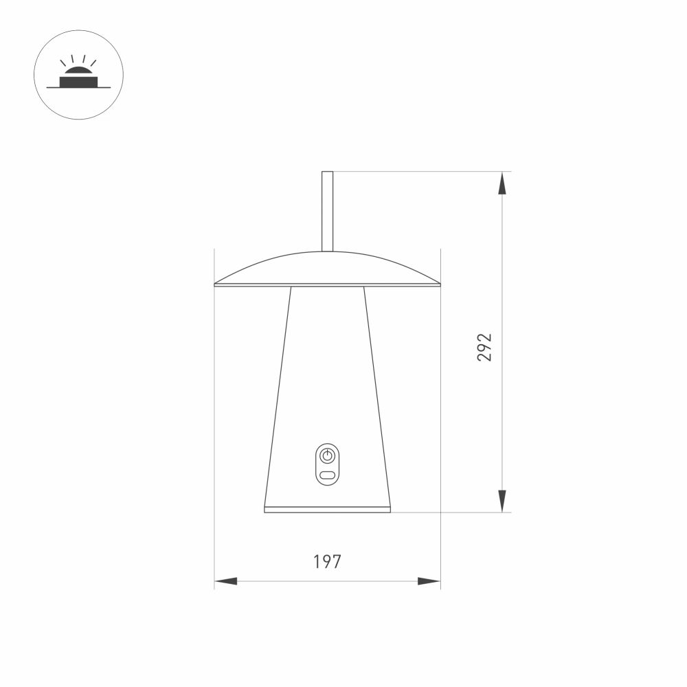 Светильник SP-PATIO-TAB-2W Warm3000 (WH, 127 deg) (Arlight, IP54 Металл, 2 года) 030051