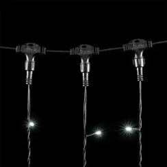 Светодиодный занавес 2*1 м., 200 белых LED ламп, черный провод ПВХ, LTC (PCL202-11-2W)