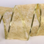 Гирлянда для дома ЛЕНТА ДЕКОРАТИВНАЯ «Морозные снежинки» 2,0 м, 6 см, 20 ламп LED (на батарейках), Золото (подсветка золото)