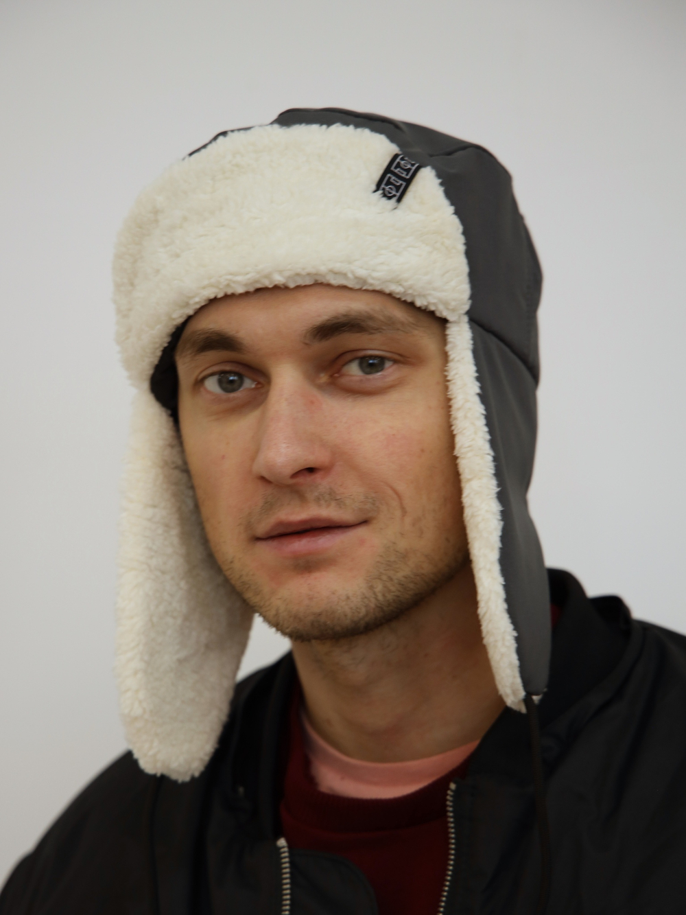 Шапка ушанка Город Горький серая