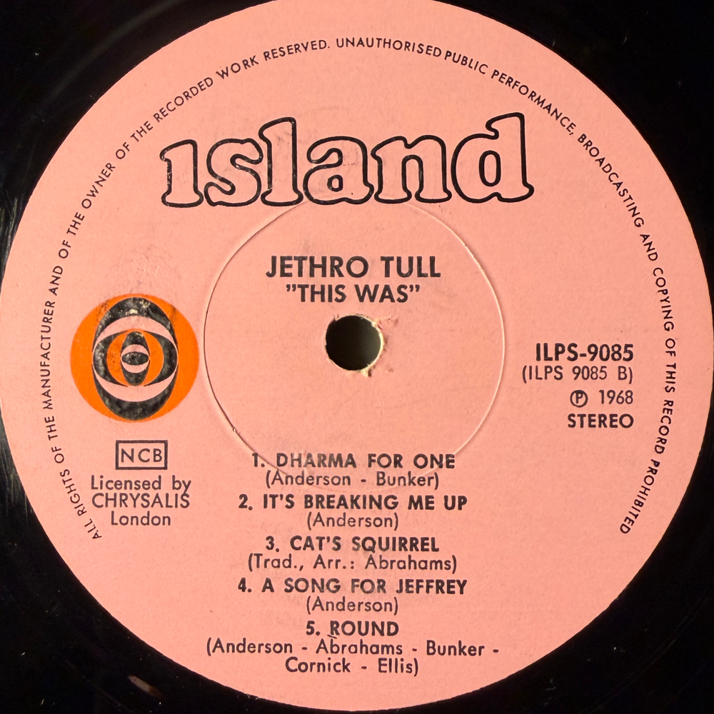 Jethro Tull ‎– This Was (Швеция 1968г.)