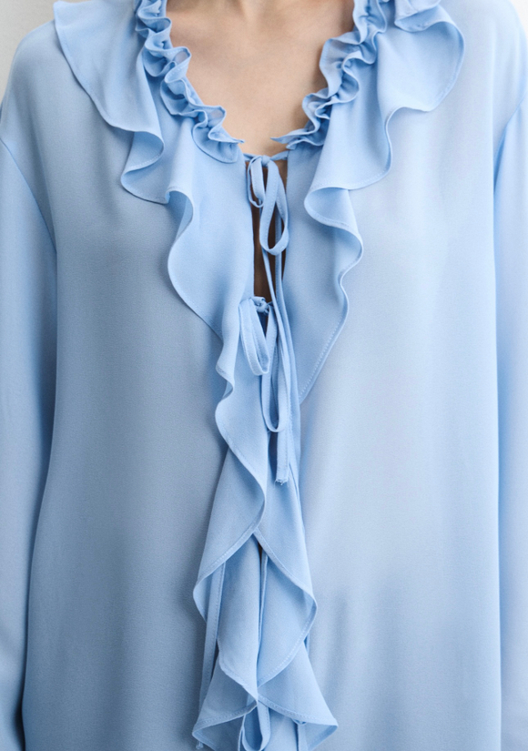 Блуза Flow голубой