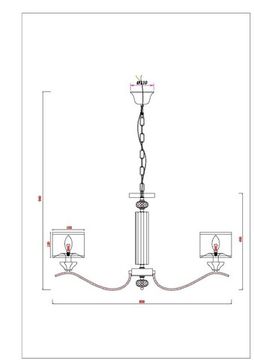 Подвесная люстра 8*E14 A4091LM-8CC хром Alhena Arte Lamp