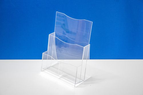 Подставка для буклетов А4 верт + 2 отд. для евробуклетов