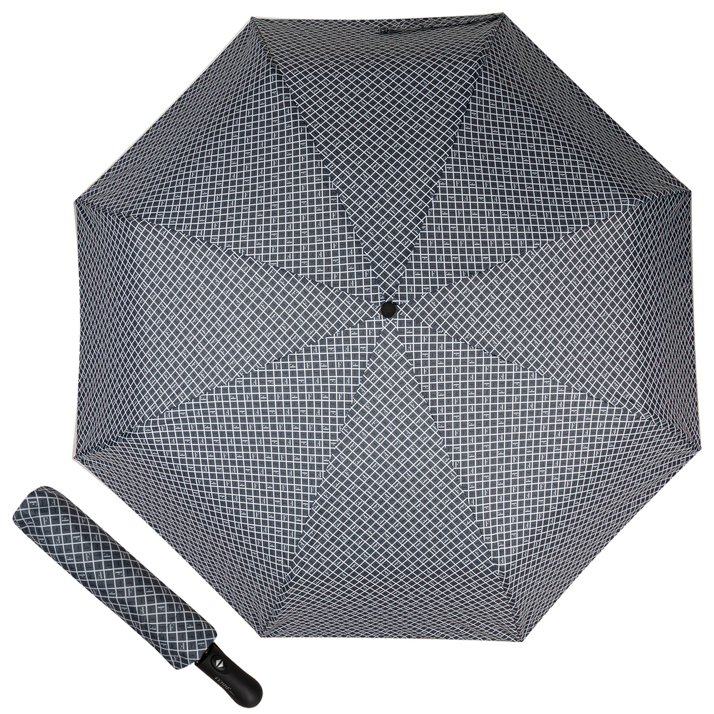 Зонт складной Ferre 6036-OC Logo Rombo Grey Ferre Milano