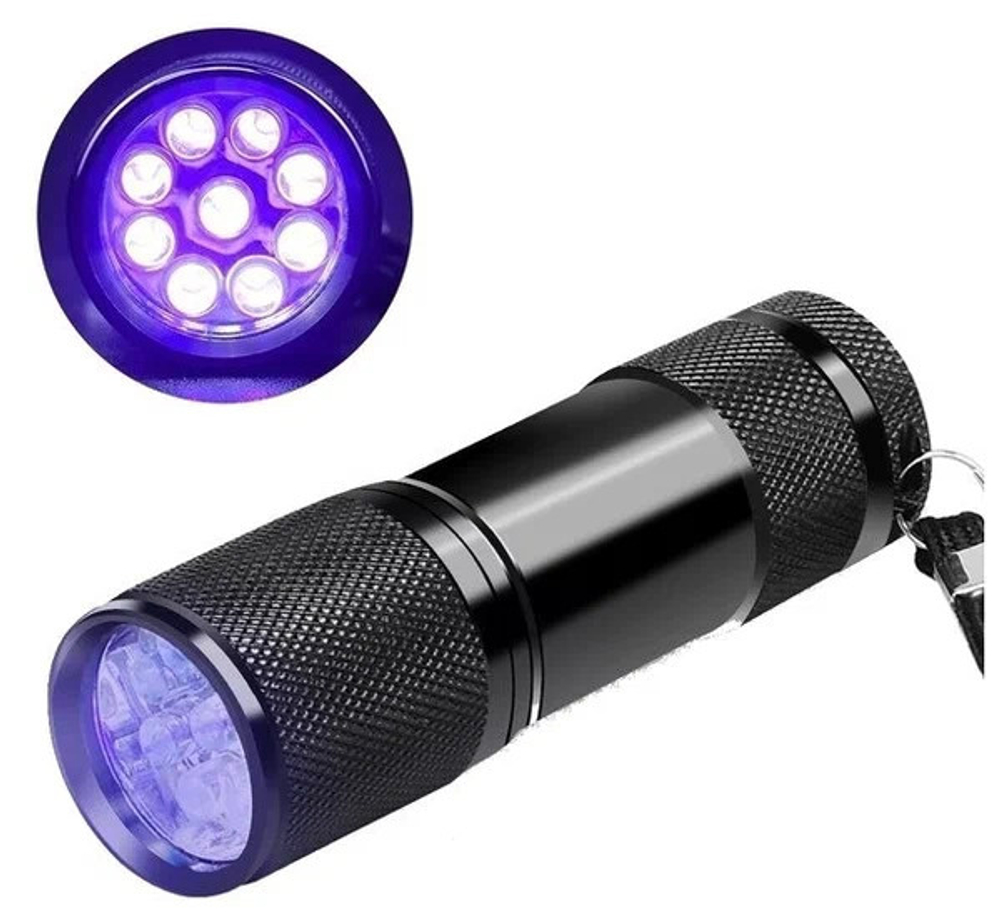 Фонарь светодиодный, улитрафиолетовый Armytek 9 диодов/395 нм, 3-ААА