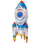 Фольгированный шар-фигура «Ракета синяя» AIR 127 см