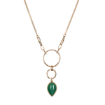 Колье Fiore Luna GREEN AVENTURINE LN3171-5 G/G