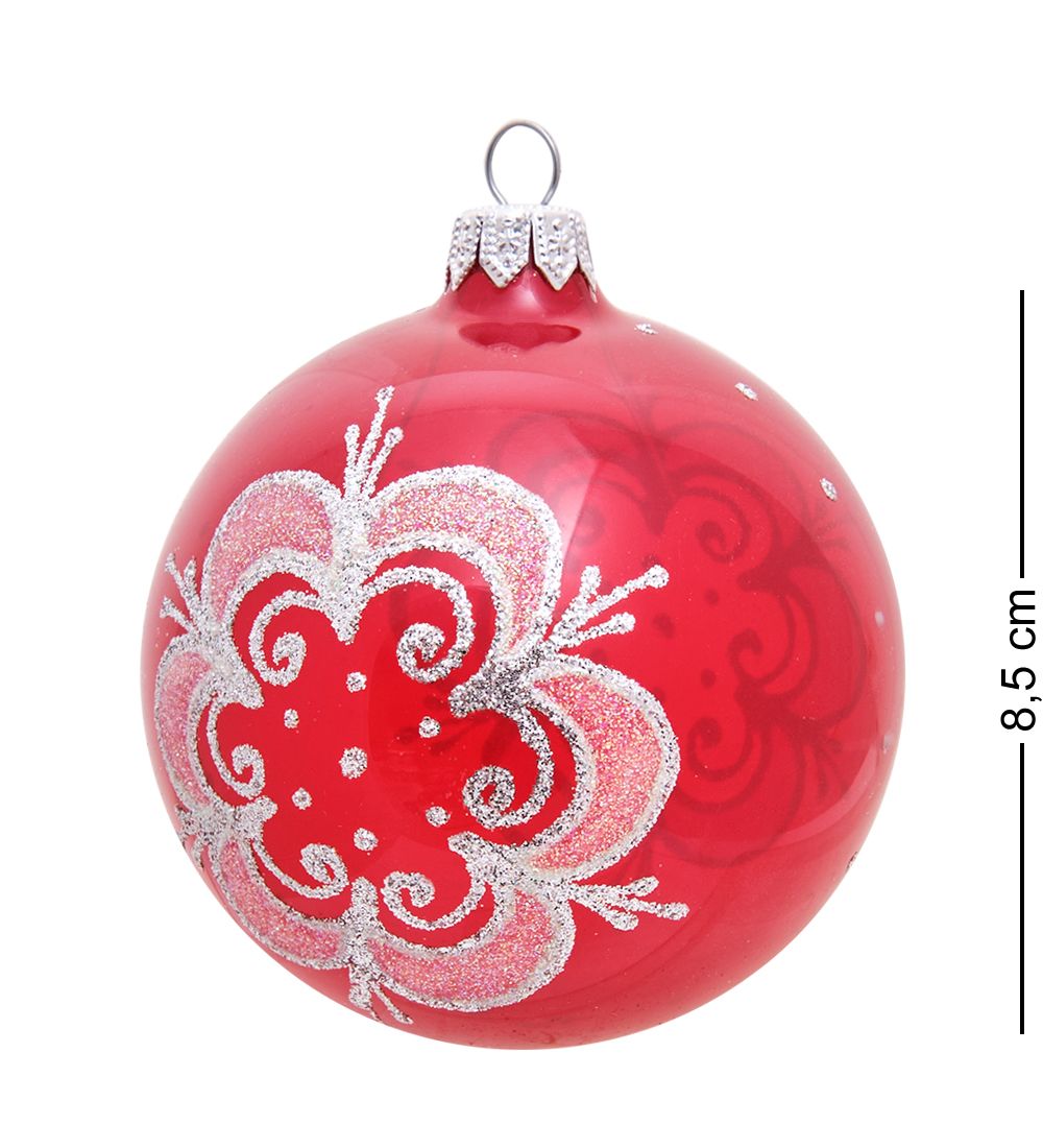 Элита НФШ-1216/1 Набор ел.украшений Шар 2шт «Снежинка» 85 мм