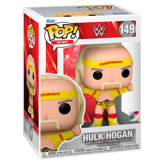 Фигурка Funko POP! WWE Hulk Hogan Hulkamania with Belt (149) 75780 / Фигурка Фанко ПОП! в виде американского рестлера, Халк Хоган. Товар уцененный