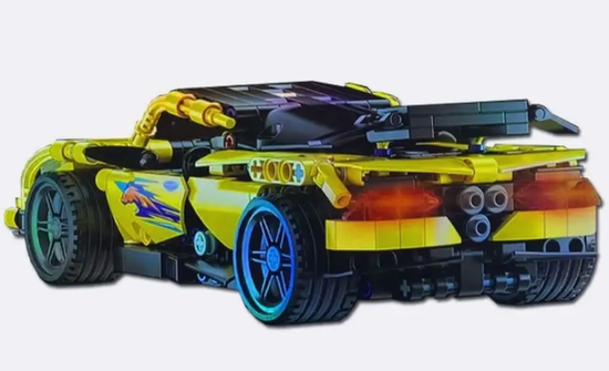 Конструктор Желтый спорткар 509 деталей