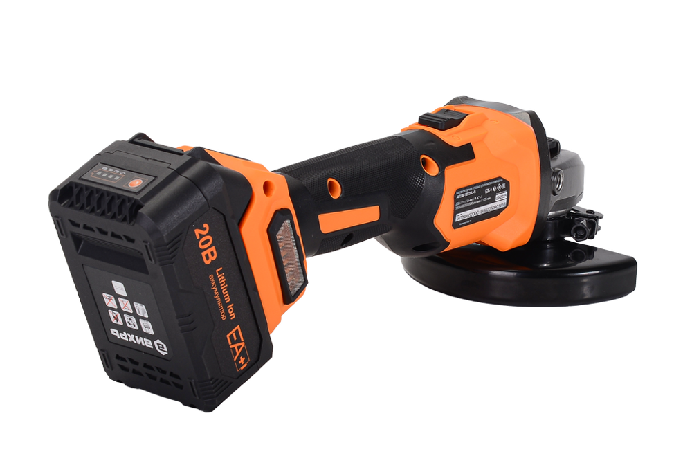 Углошлифовальная машина аккумуляторная Вихрь АУШМ-125/20Li-R (в комплекте 1 АКБ и ЗУ) ЕА+ в кейсе