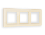 AF330303 Рамка ALFA Platos (Бежевый Стекло органическое) 3-ая