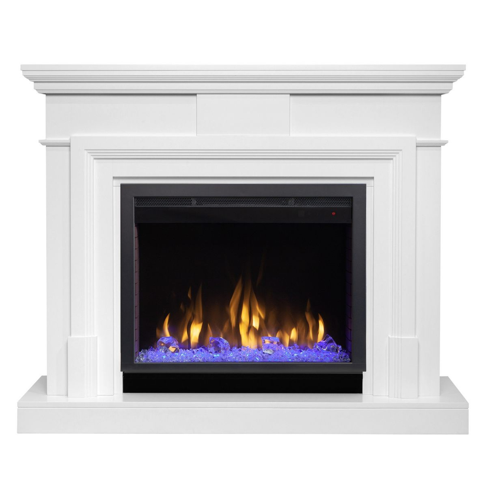 Электрокамин RealFlame Marco 25,5/26 WT белый с очагом Saphir 25,5