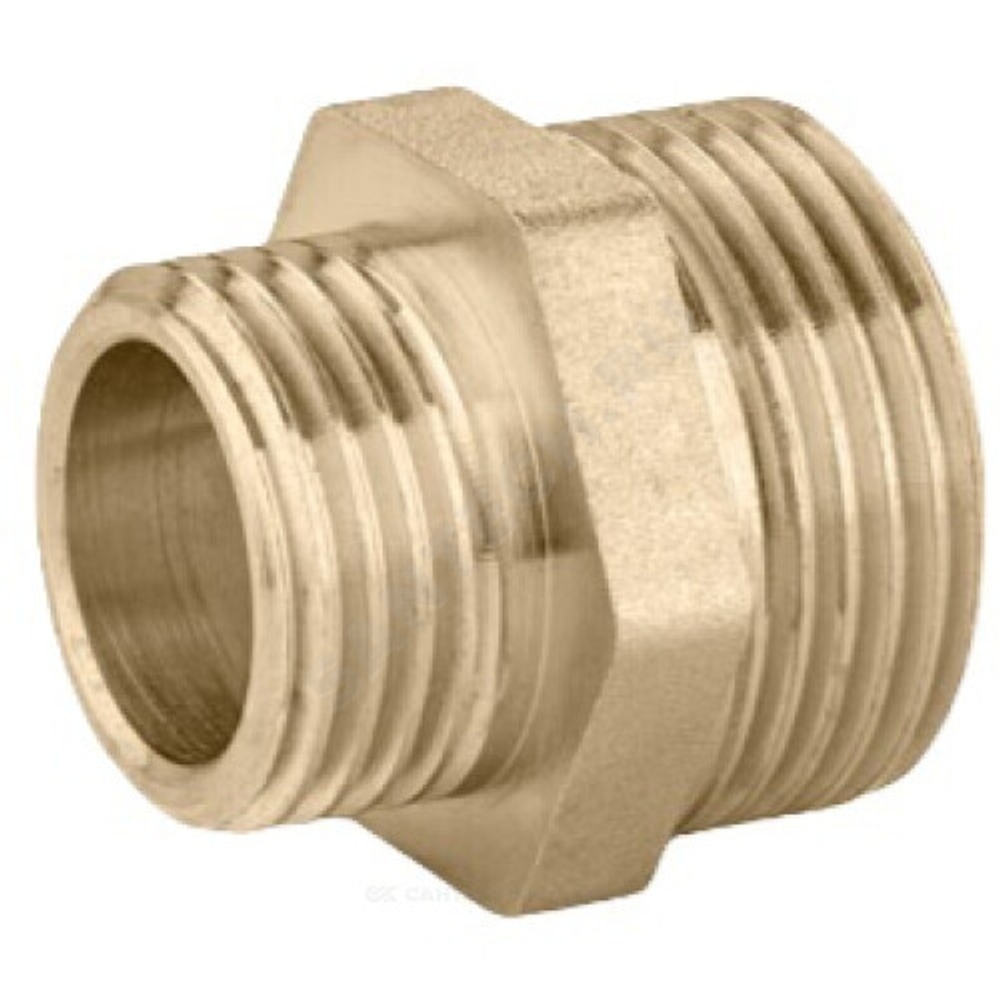 Ниппель латунь переходной Ду 25х20 (1"х3/4") НР LD LD.65.503.2520